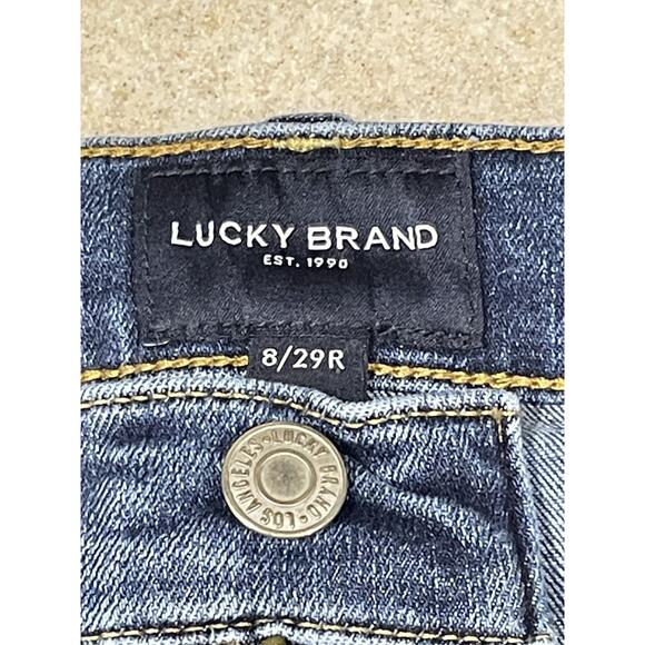 Lucky Brand Jeans Zoe High Rise Straight Leg Raw Hem Women's Size 8/29R - Picture 11 of 16